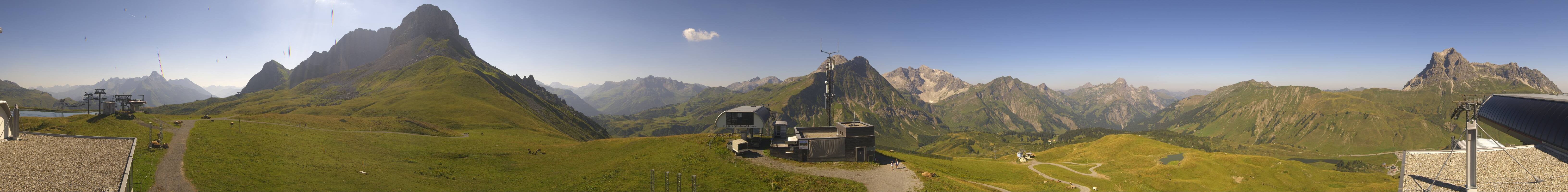 Archiv Foto Webcam Warth Schröcken - Panorama Saloberjet