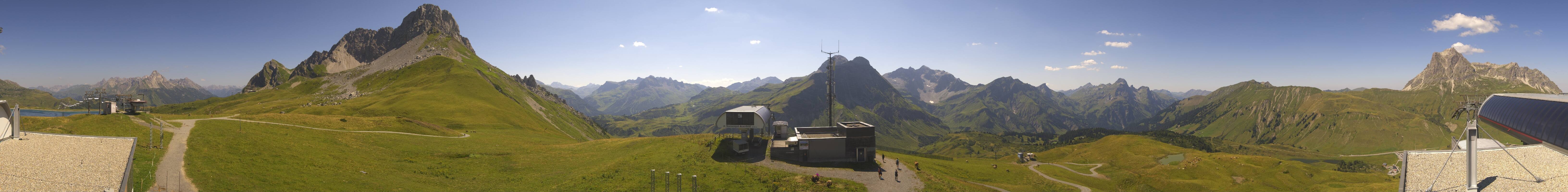 Archiv Foto Webcam Warth Schröcken - Panorama Saloberjet