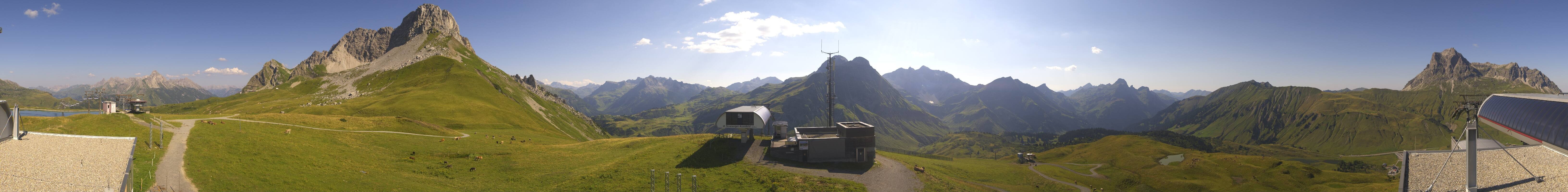 Archiv Foto Webcam Warth Schröcken - Panorama Saloberjet