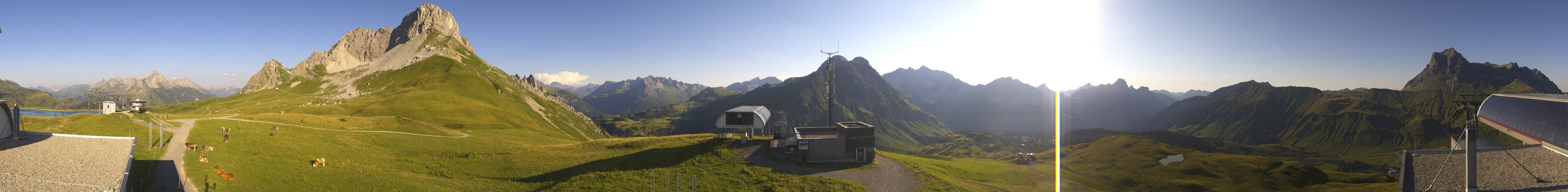 Archiv Foto Webcam Warth Schröcken - Panorama Saloberjet