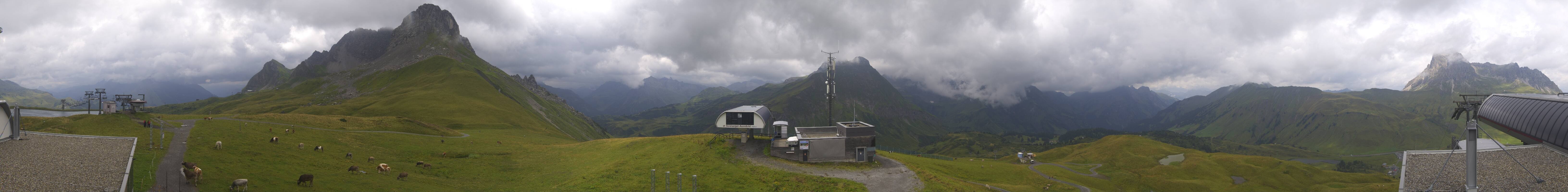 Archiv Foto Webcam Warth Schröcken - Panorama Saloberjet