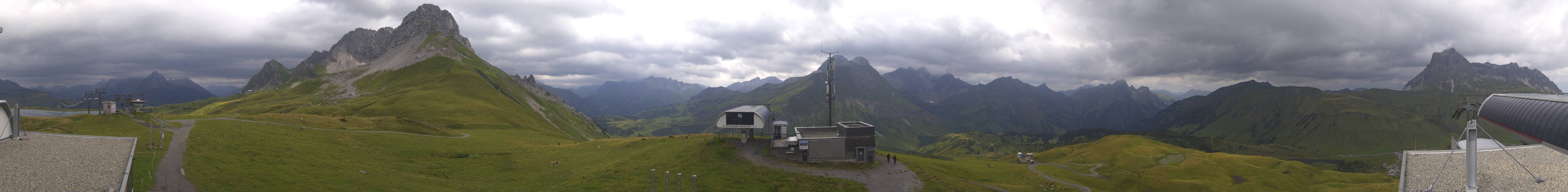 Archiv Foto Webcam Warth Schröcken - Panorama Saloberjet