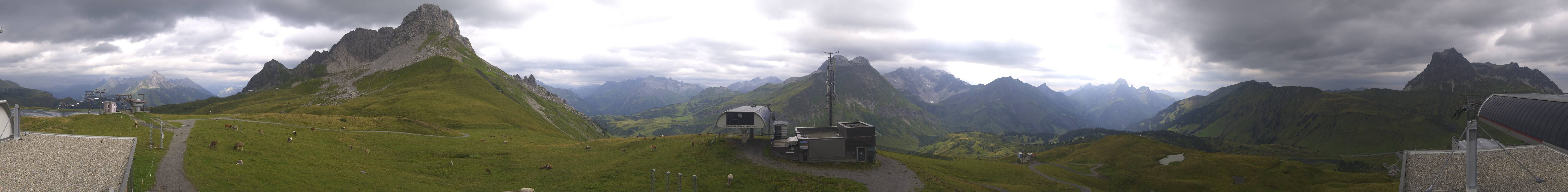 Archiv Foto Webcam Warth Schröcken - Panorama Saloberjet