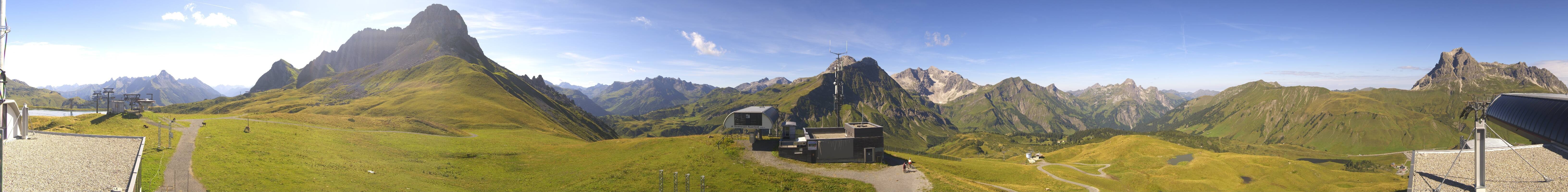 Archiv Foto Webcam Warth Schröcken - Panorama Saloberjet
