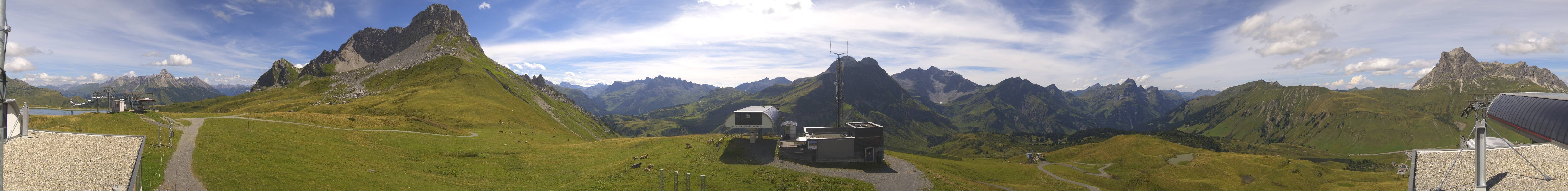 Archiv Foto Webcam Warth Schröcken - Panorama Saloberjet