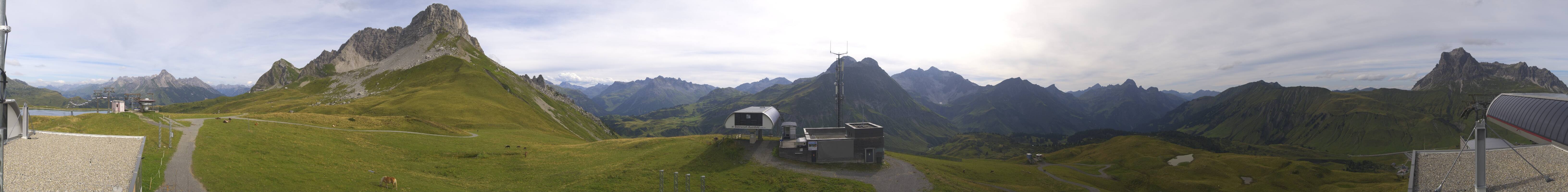 Archiv Foto Webcam Warth Schröcken - Panorama Saloberjet