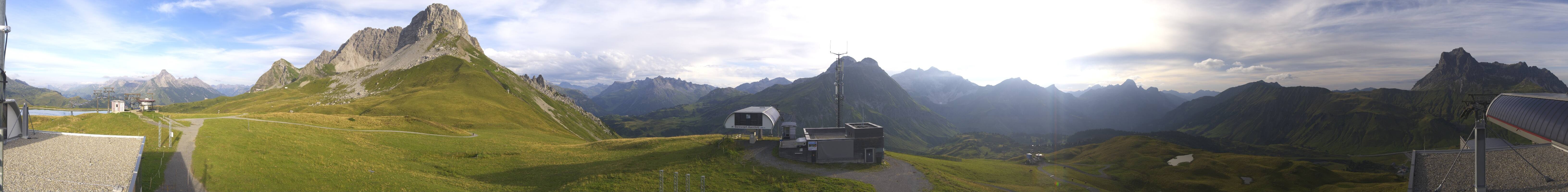 Archiv Foto Webcam Warth Schröcken - Panorama Saloberjet