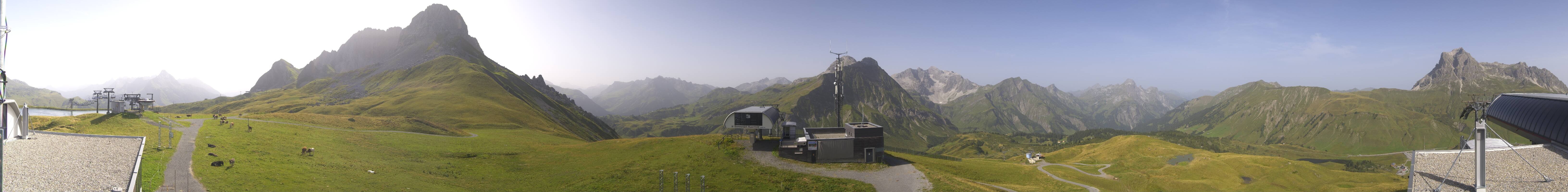 Archiv Foto Webcam Warth Schröcken - Panorama Saloberjet