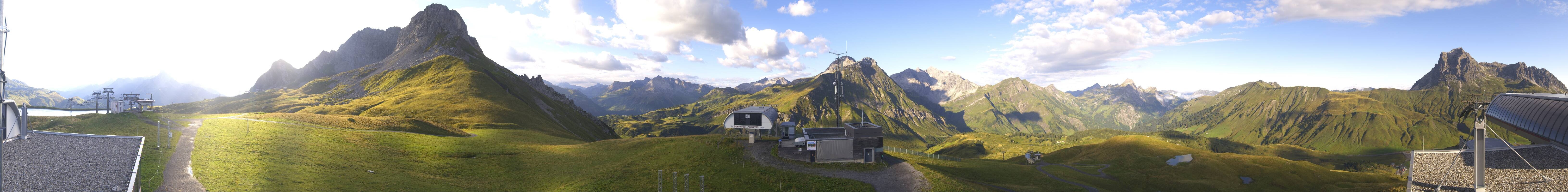 Archiv Foto Webcam Warth Schröcken - Panorama Saloberjet
