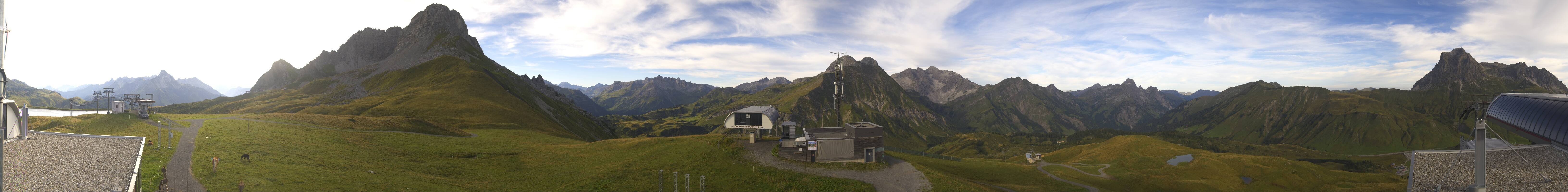 Archiv Foto Webcam Warth Schröcken - Panorama Saloberjet