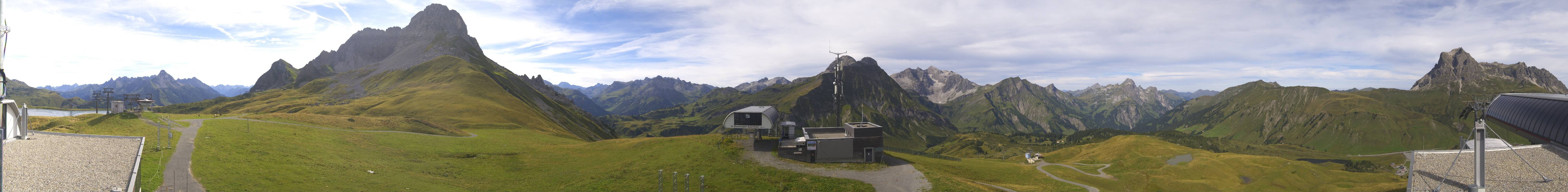 Archiv Foto Webcam Warth Schröcken - Panorama Saloberjet