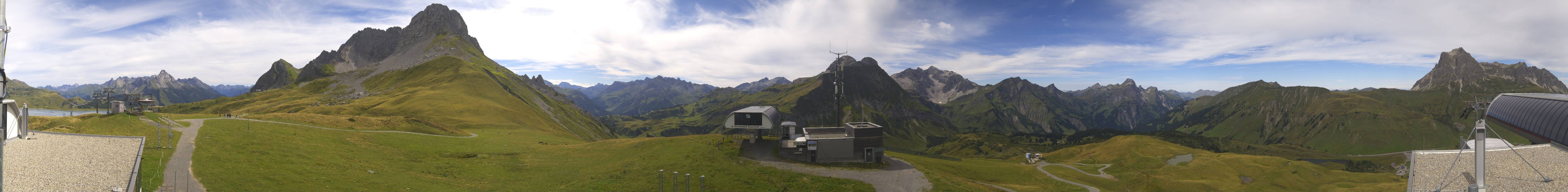 Archiv Foto Webcam Warth Schröcken - Panorama Saloberjet