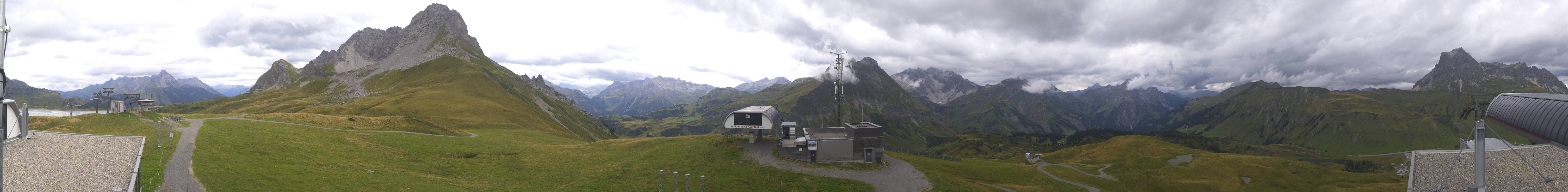 Archiv Foto Webcam Warth Schröcken - Panorama Saloberjet