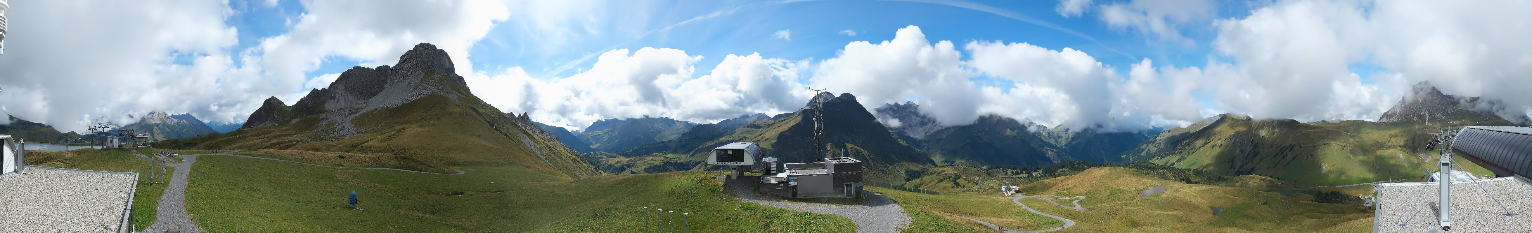 Archiv Foto Webcam Warth Schröcken - Panorama Saloberjet