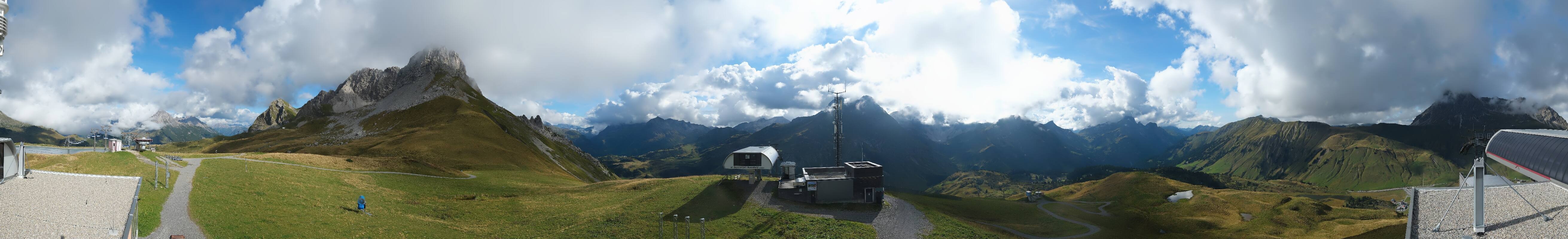 Archiv Foto Webcam Warth Schröcken - Panorama Saloberjet