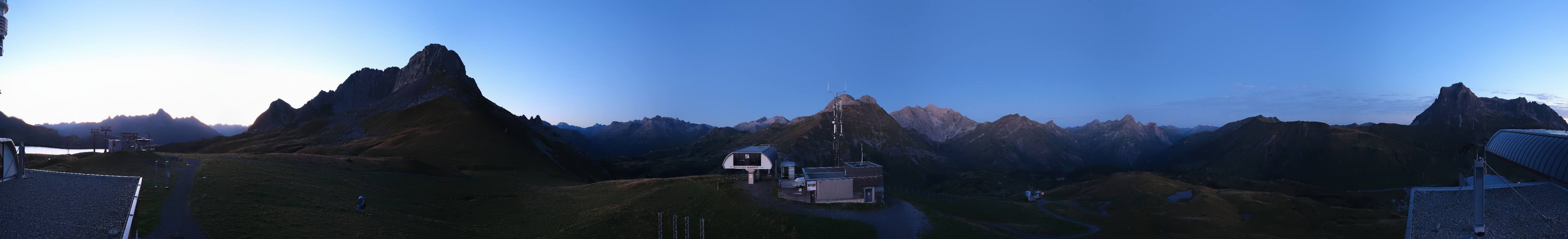 Archiv Foto Webcam Warth Schröcken - Panorama Saloberjet