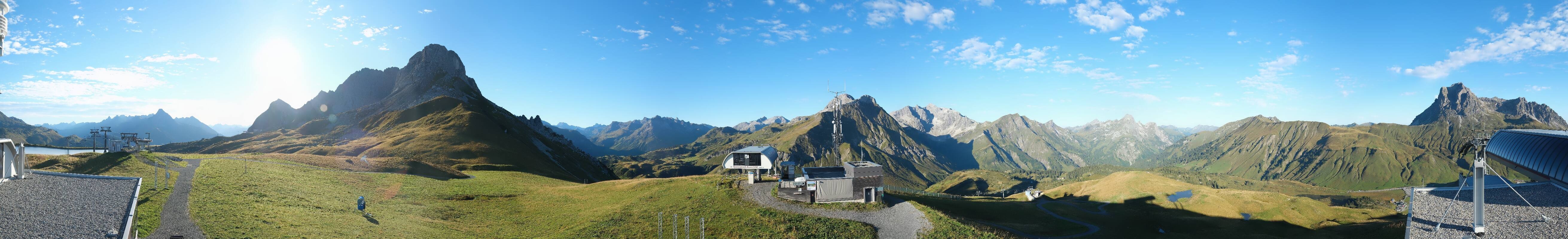 Archiv Foto Webcam Warth Schröcken - Panorama Saloberjet