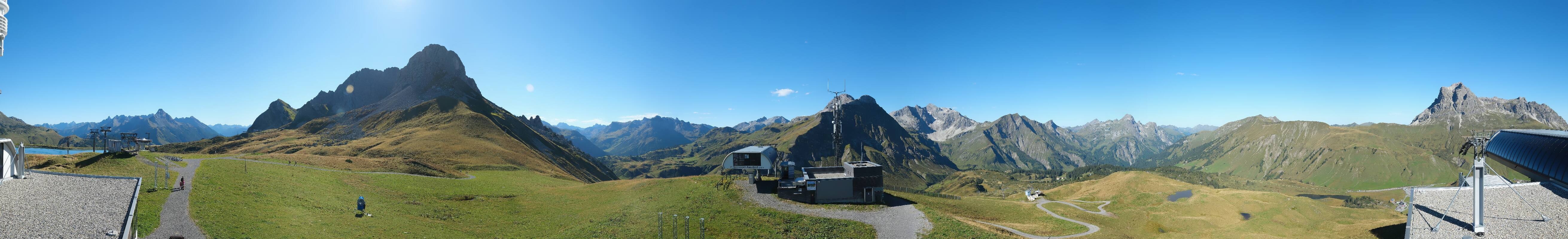 Archiv Foto Webcam Warth Schröcken - Panorama Saloberjet