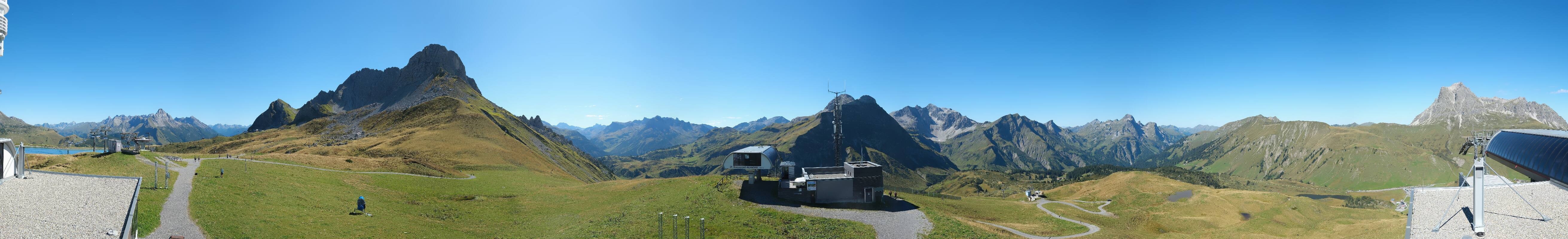 Archiv Foto Webcam Warth Schröcken - Panorama Saloberjet