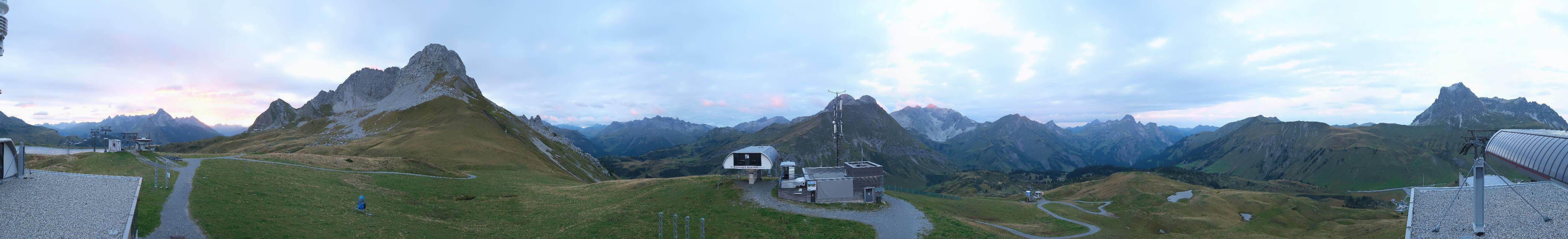 Archiv Foto Webcam Warth Schröcken - Panorama Saloberjet