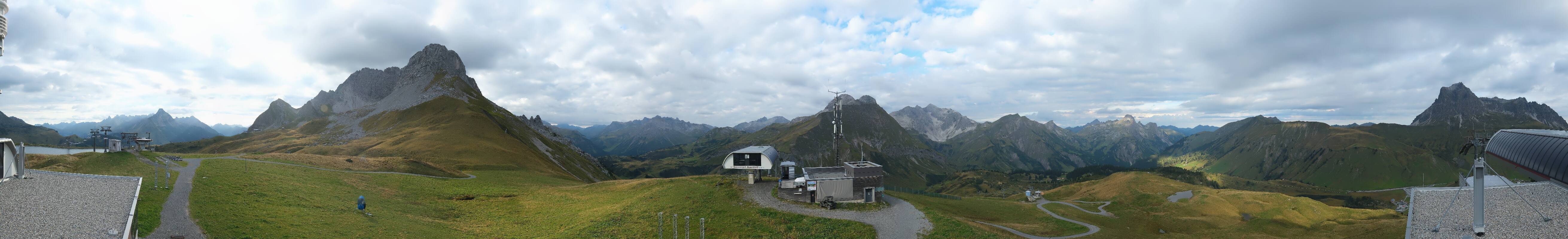 Archiv Foto Webcam Warth Schröcken - Panorama Saloberjet