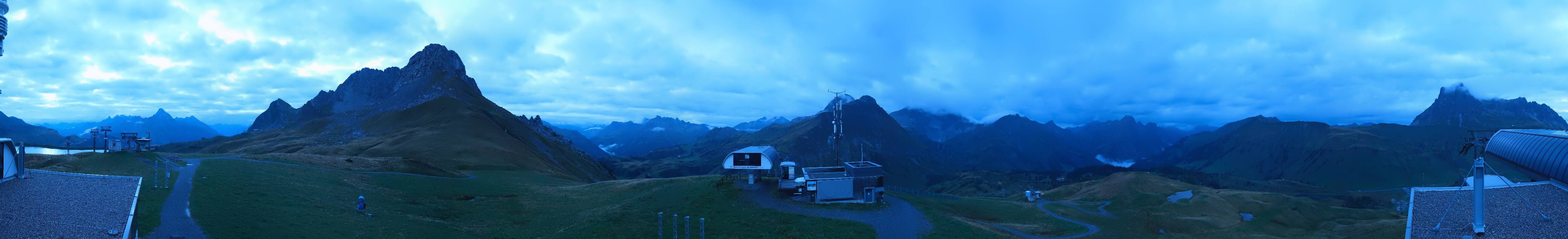 Archiv Foto Webcam Warth Schröcken - Panorama Saloberjet