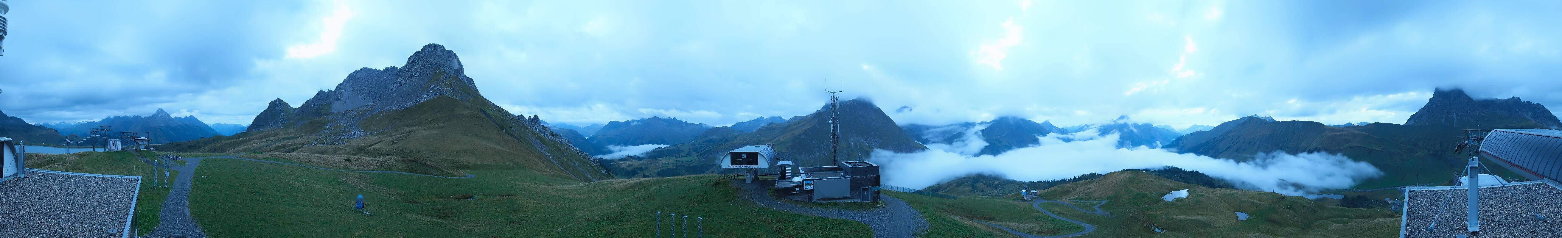 Archiv Foto Webcam Warth Schröcken - Panorama Saloberjet