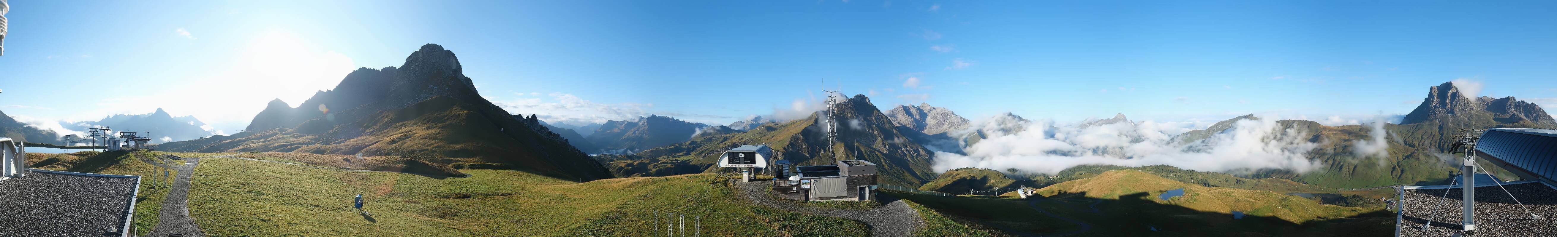 Archiv Foto Webcam Warth Schröcken - Panorama Saloberjet