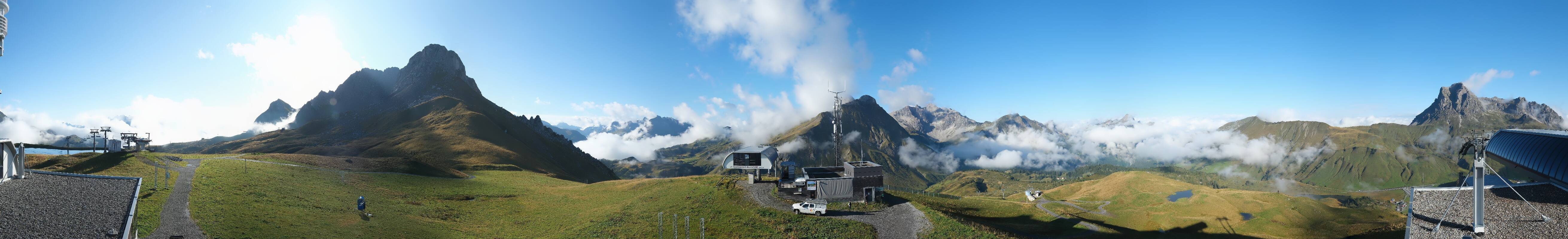 Archiv Foto Webcam Warth Schröcken - Panorama Saloberjet