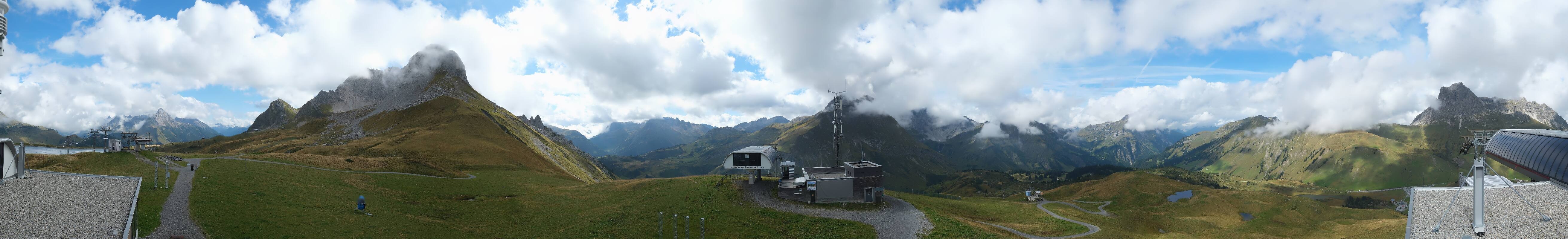 Archiv Foto Webcam Warth Schröcken - Panorama Saloberjet