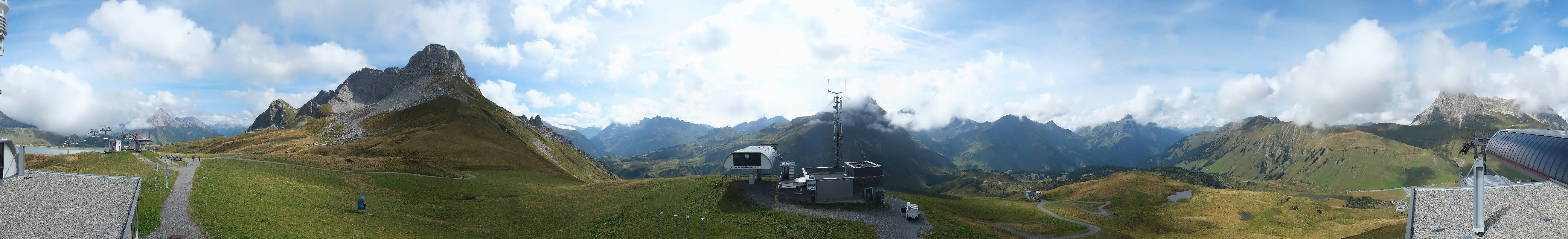 Archiv Foto Webcam Warth Schröcken - Panorama Saloberjet
