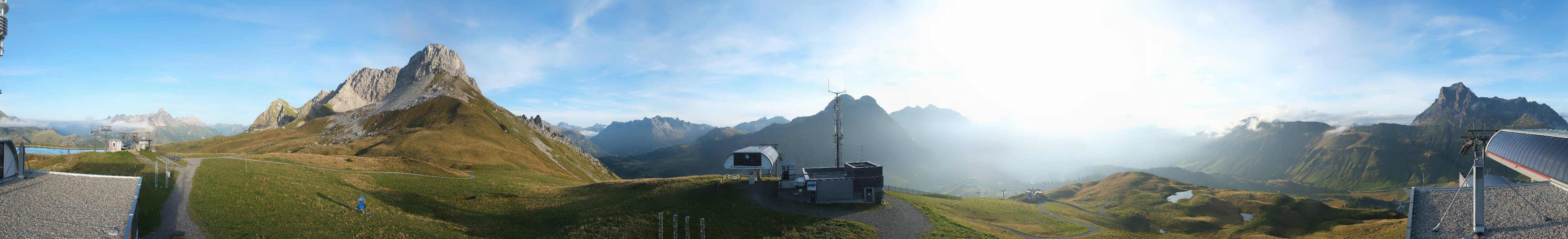 Archiv Foto Webcam Warth Schröcken - Panorama Saloberjet
