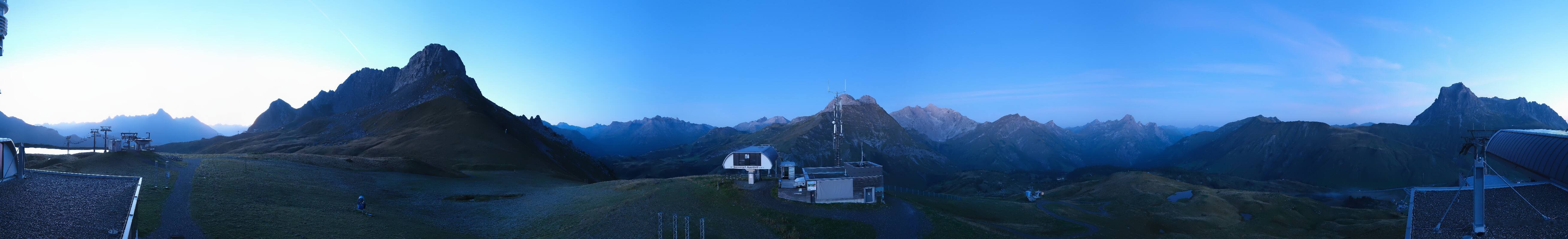 Archiv Foto Webcam Warth Schröcken - Panorama Saloberjet