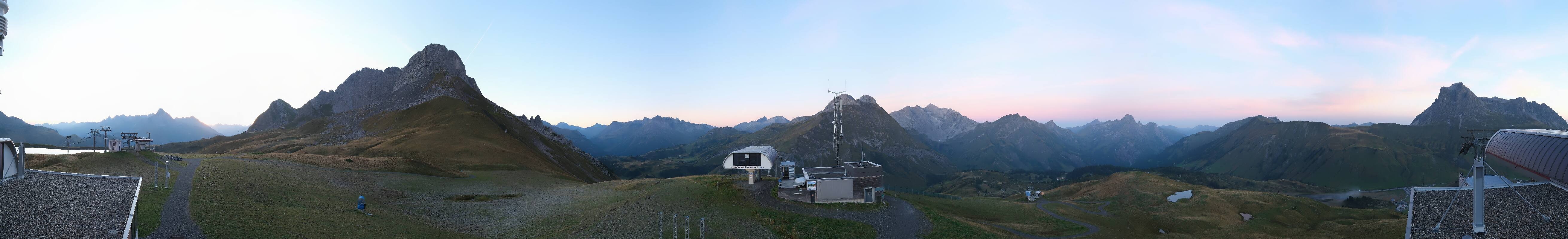 Archiv Foto Webcam Warth Schröcken - Panorama Saloberjet