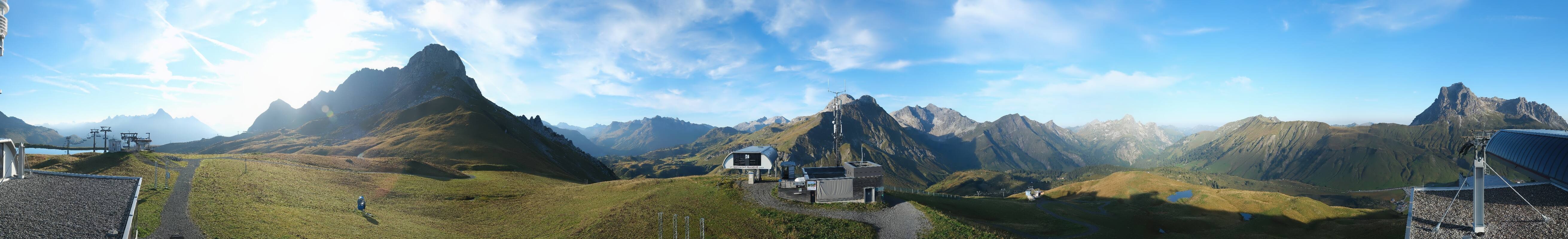 Archiv Foto Webcam Warth Schröcken - Panorama Saloberjet