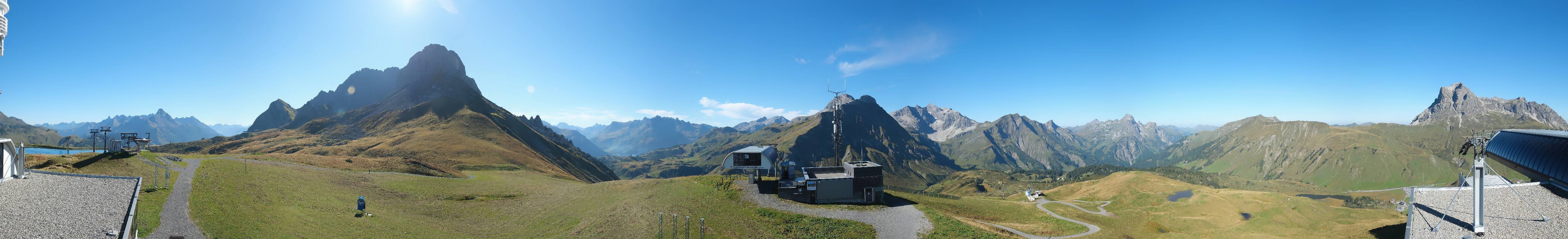 Archiv Foto Webcam Warth Schröcken - Panorama Saloberjet