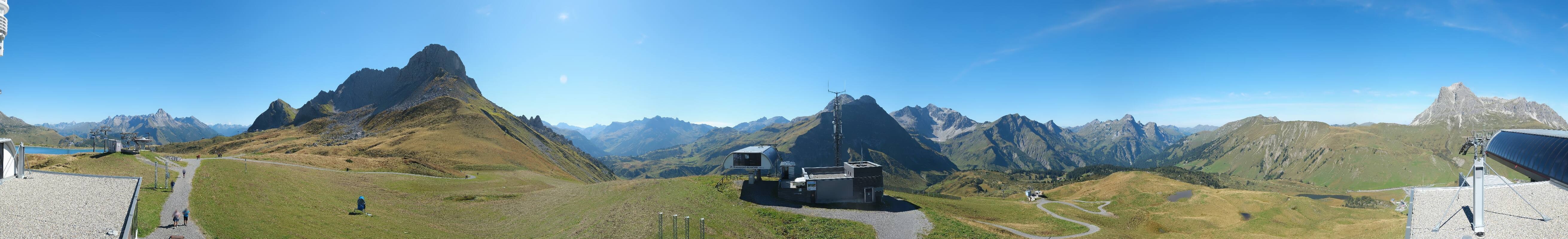 Archiv Foto Webcam Warth Schröcken - Panorama Saloberjet