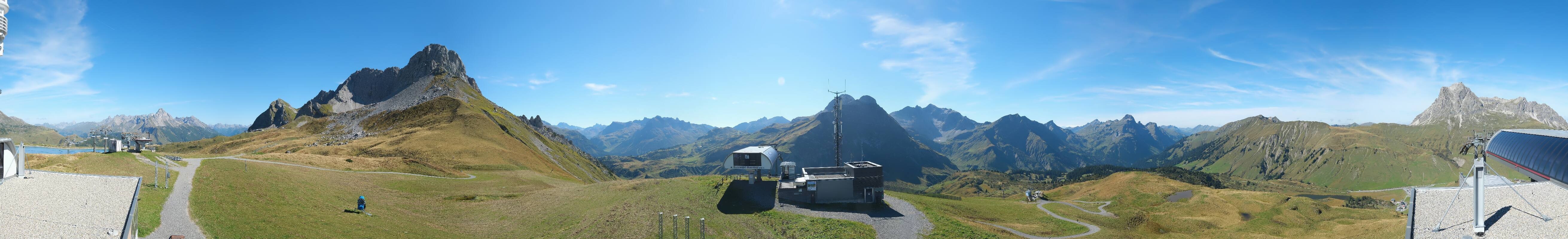 Archiv Foto Webcam Warth Schröcken - Panorama Saloberjet