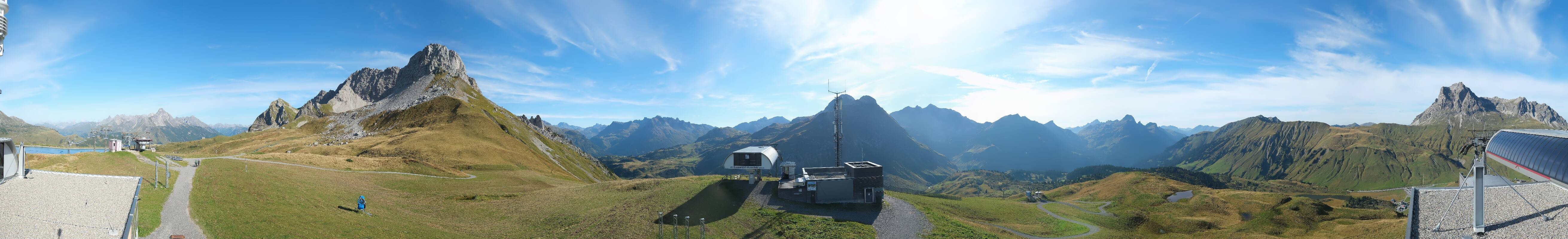 Archiv Foto Webcam Warth Schröcken - Panorama Saloberjet
