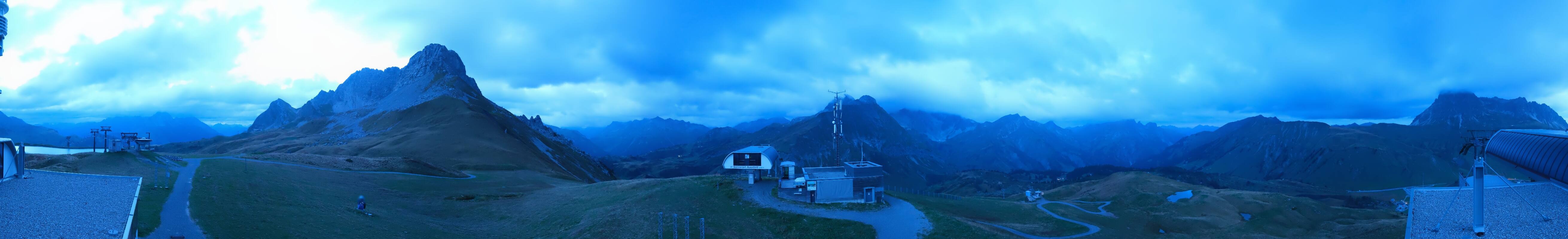 Archiv Foto Webcam Warth Schröcken - Panorama Saloberjet