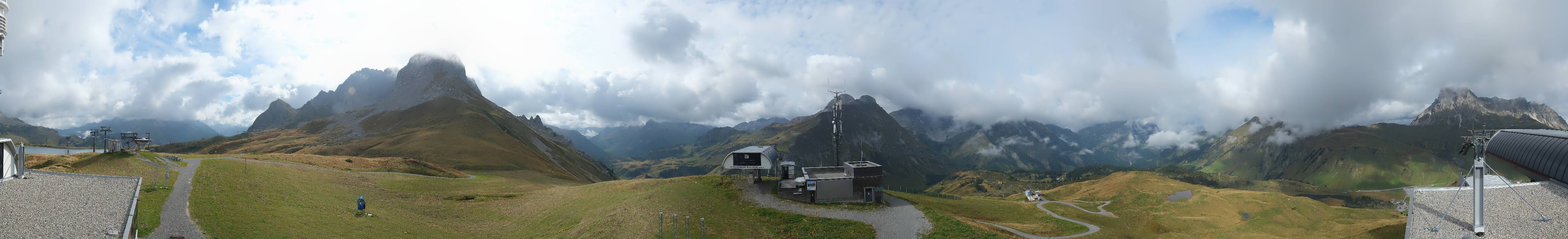 Archiv Foto Webcam Warth Schröcken - Panorama Saloberjet