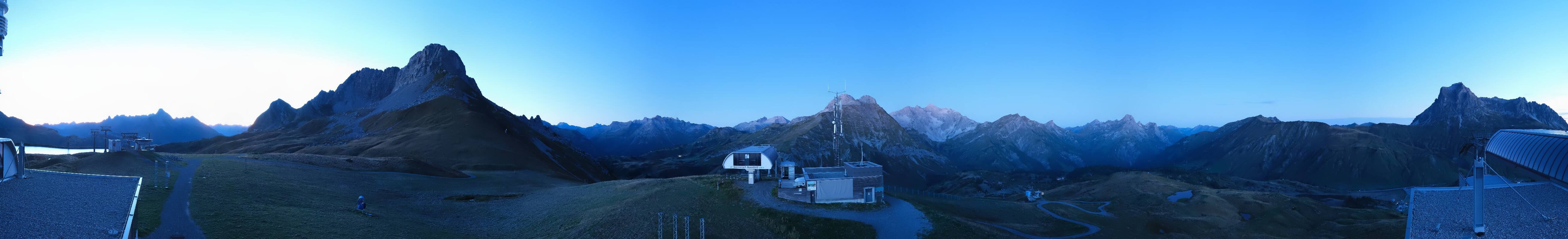 Archiv Foto Webcam Warth Schröcken - Panorama Saloberjet