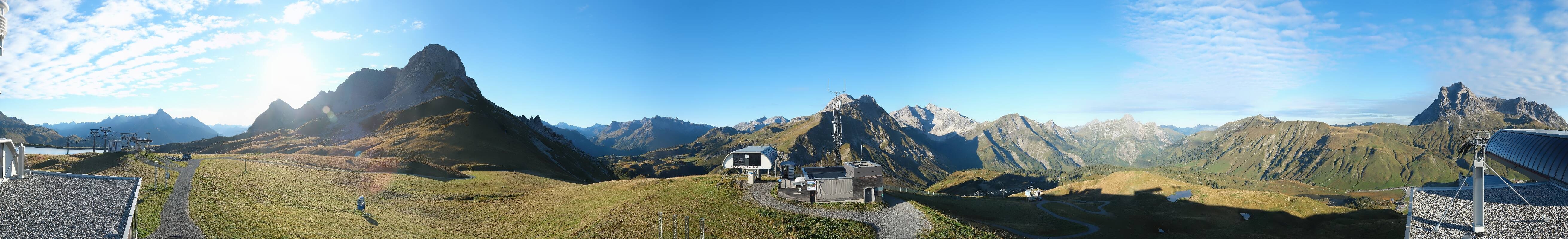 Archiv Foto Webcam Warth Schröcken - Panorama Saloberjet