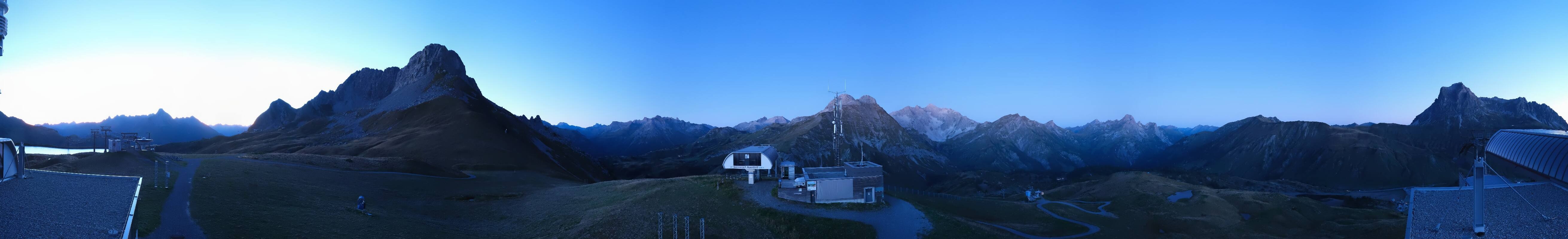 Archiv Foto Webcam Warth Schröcken - Panorama Saloberjet