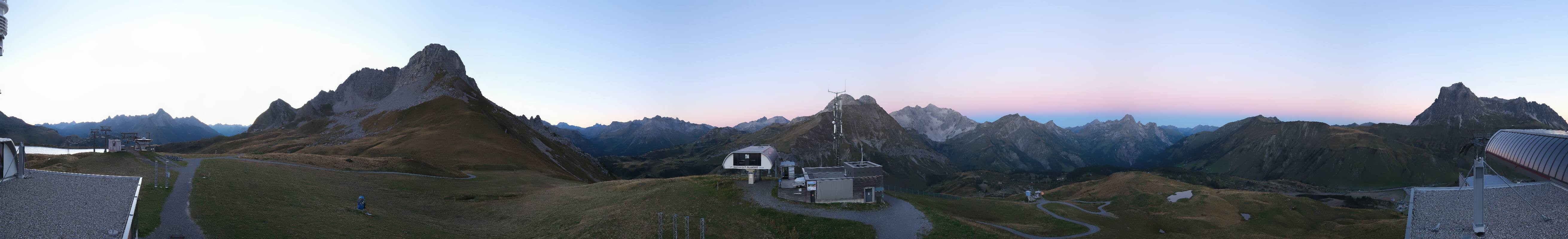 Archiv Foto Webcam Warth Schröcken - Panorama Saloberjet
