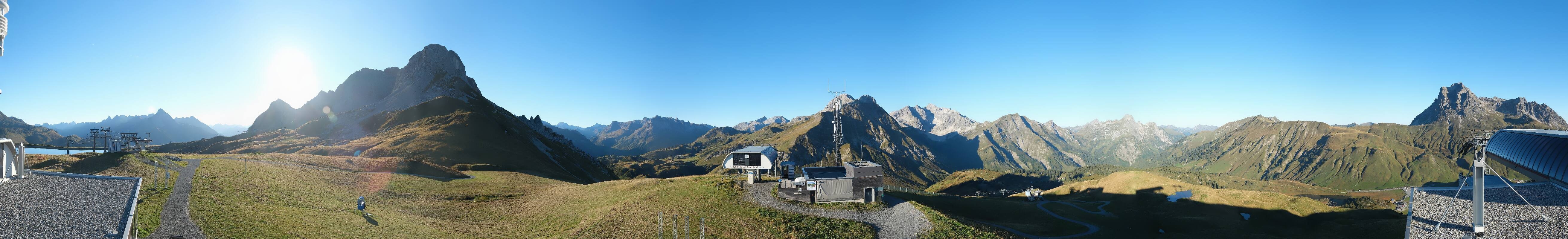 Archiv Foto Webcam Warth Schröcken - Panorama Saloberjet