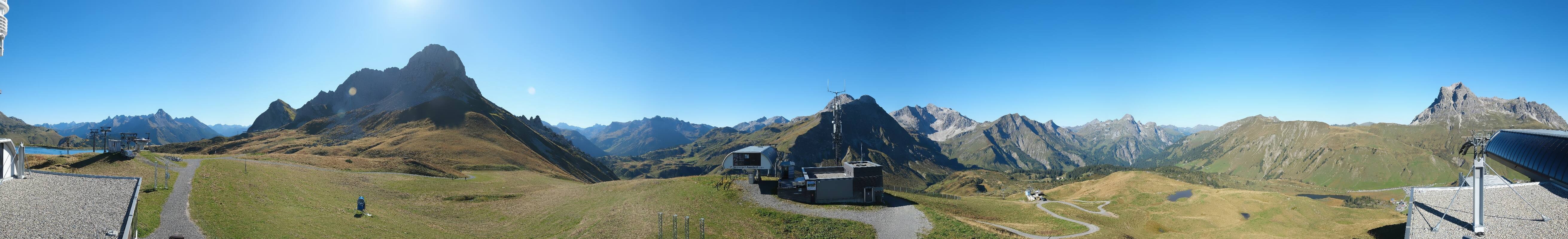 Archiv Foto Webcam Warth Schröcken - Panorama Saloberjet