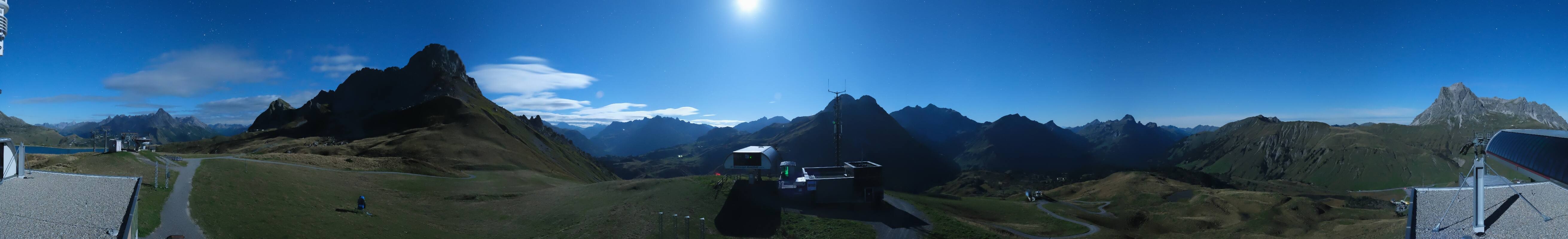 Archiv Foto Webcam Warth Schröcken - Panorama Saloberjet