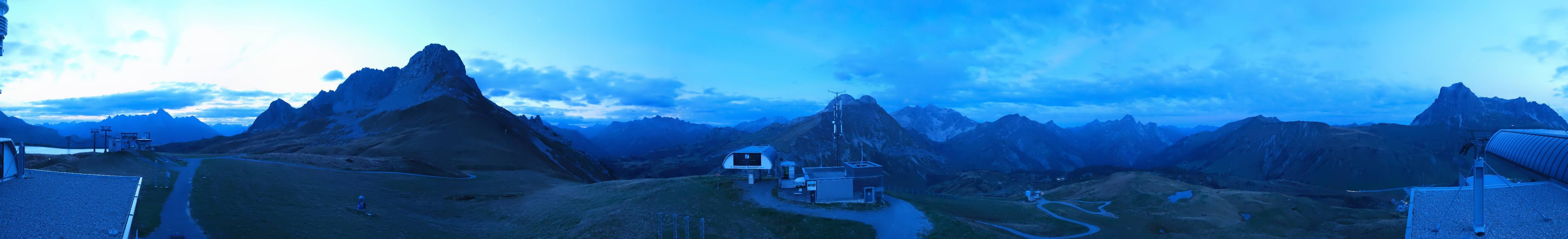 Archiv Foto Webcam Warth Schröcken - Panorama Saloberjet