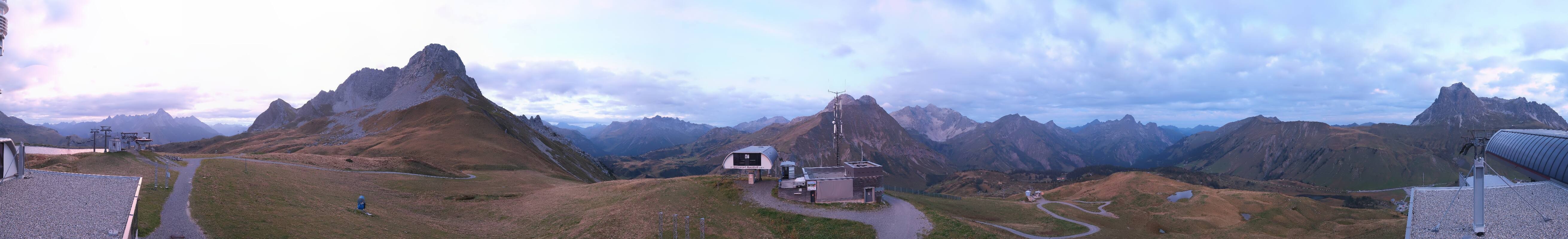 Archiv Foto Webcam Warth Schröcken - Panorama Saloberjet